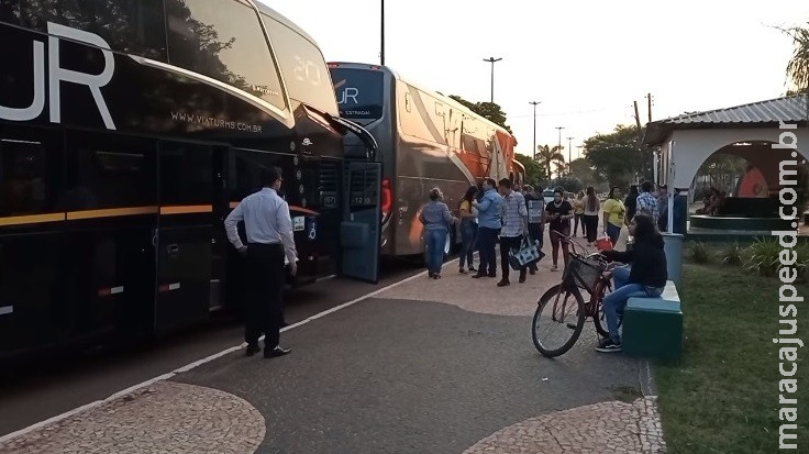 Dois ônibus saem de Caarapó rumo a Brasília para o manifesto de 7 de Setembro Dois ônibus saem de Caarapó rumo a Brasília para o manifesto de 7 de Setembro