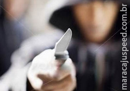 Em Sidrolândia jovem de 17 anos sofre assalto com ameaça de canivete no pescoço 