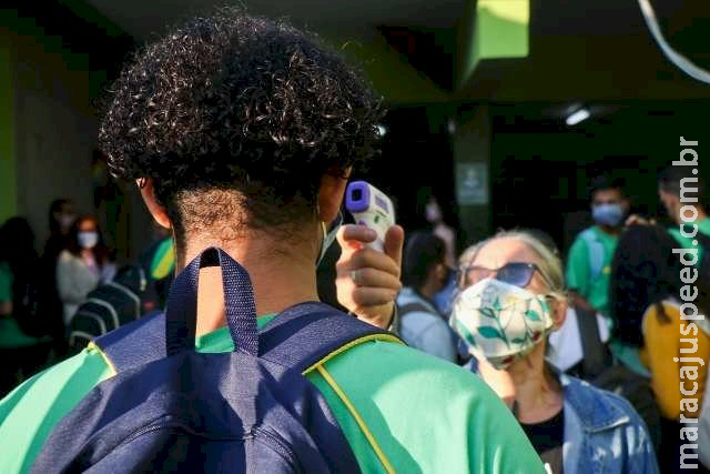 Governo de MS estuda volta às aulas 100% presenciais no mês que vem Governo de MS estuda volta às aulas 100% presenciais no mês que vem