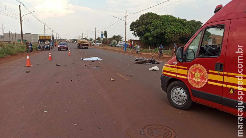 Idoso morre após bater moto contra carro em Dourados