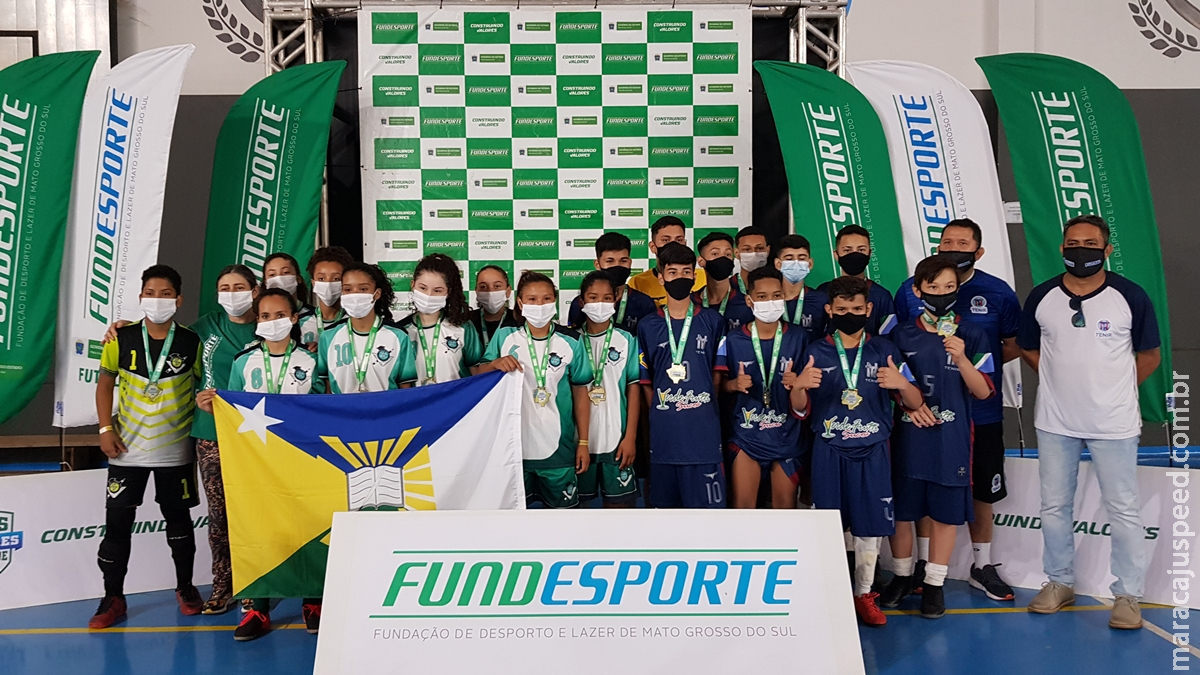 Maracaju desbanca favorita e é campeã do futsal feminino nos Jogos Escolares de Mato Grosso do Sul Maracaju desbanca favorita e é campeã do futsal feminino nos Jogos Escolares de Mato Grosso do Sul