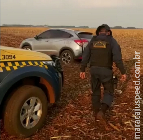 Maracaju: PMRV apreende veículo com quase uma tonelada de maconha