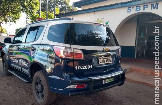 Marido é preso após sair correndo com faca para matar mulher em Coxim