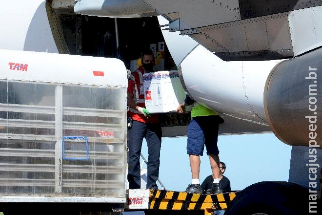 Mato Grosso do Sul recebe 45,6 mil doses de vacina nesta quarta-feira Mato Grosso do Sul recebe 45,6 mil doses de vacina nesta quarta-feira