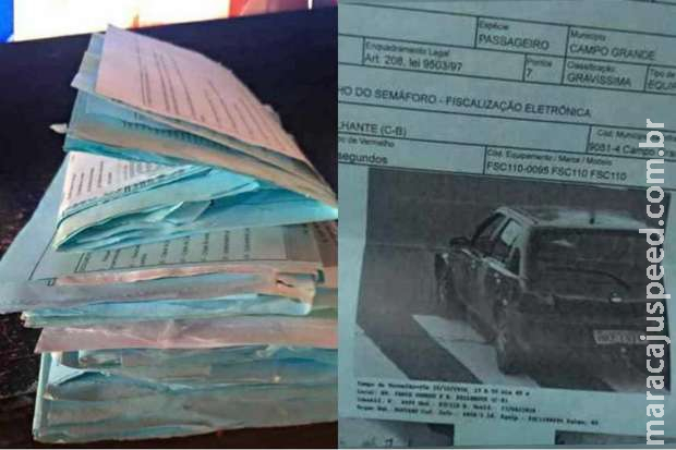 Motorista recebe mais de 70 multas por carro vendido há 5 anos