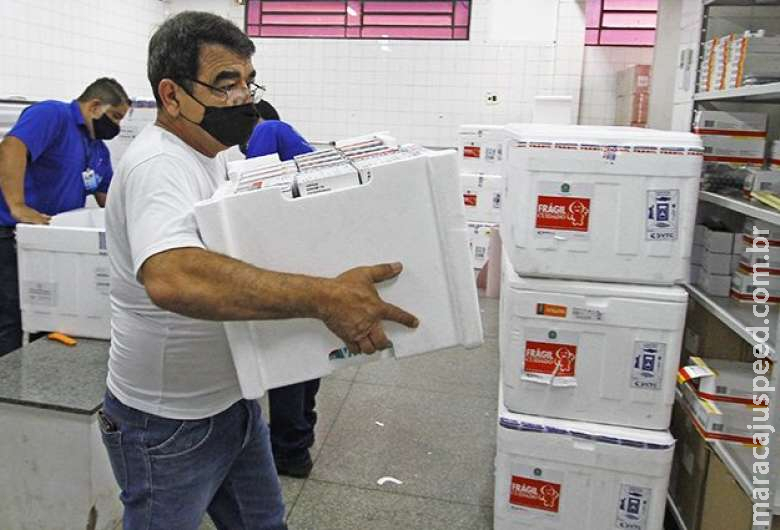 MS recebe hoje mais 87,7 mil doses de vacina contra a Covid-19 