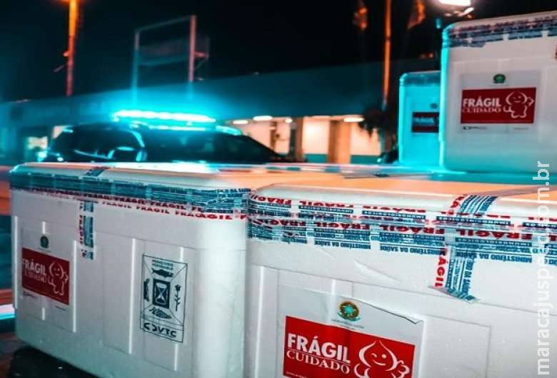 Nova remessa prevê quase 15 mil doses de vacinas contra Covid-19 para Dourados