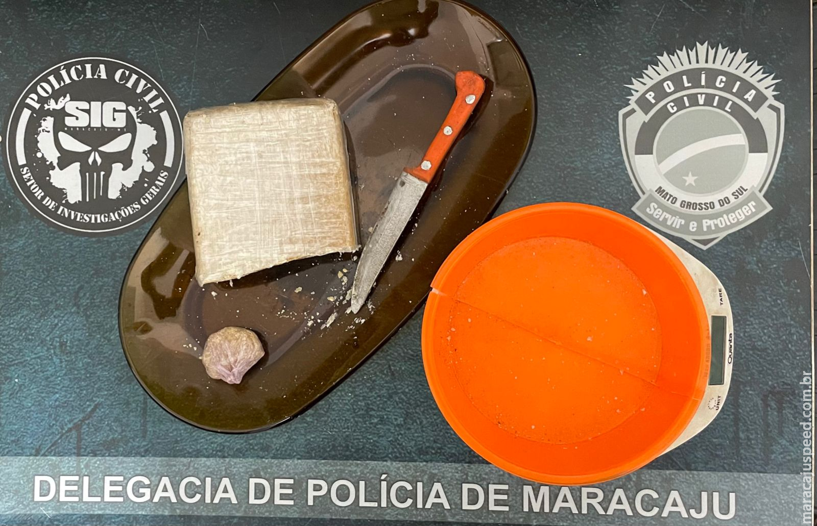 “Polícia Civil de Maracaju prende em flagrante mulher por tráfico de drogas”