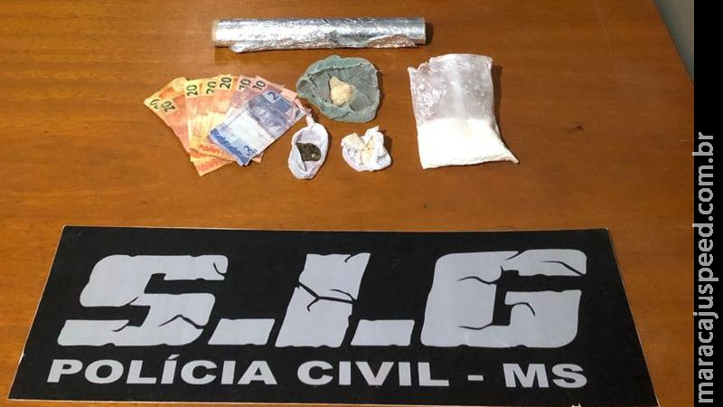 Polícia Civil identifica ponto de venda de drogas e prende um por tráfico Polícia Civil identifica ponto de venda de drogas e prende um por tráfico