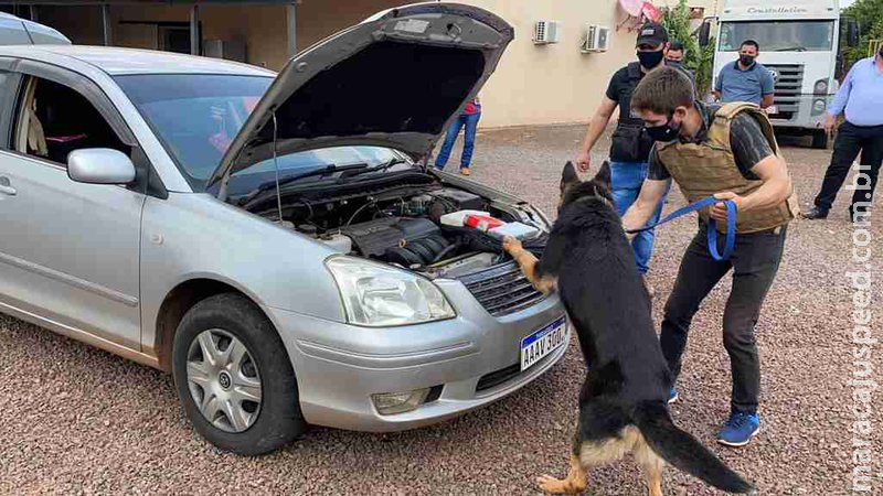 Polícia fecha entreposto de cocaína que funcionava em garagem na fronteira de MS