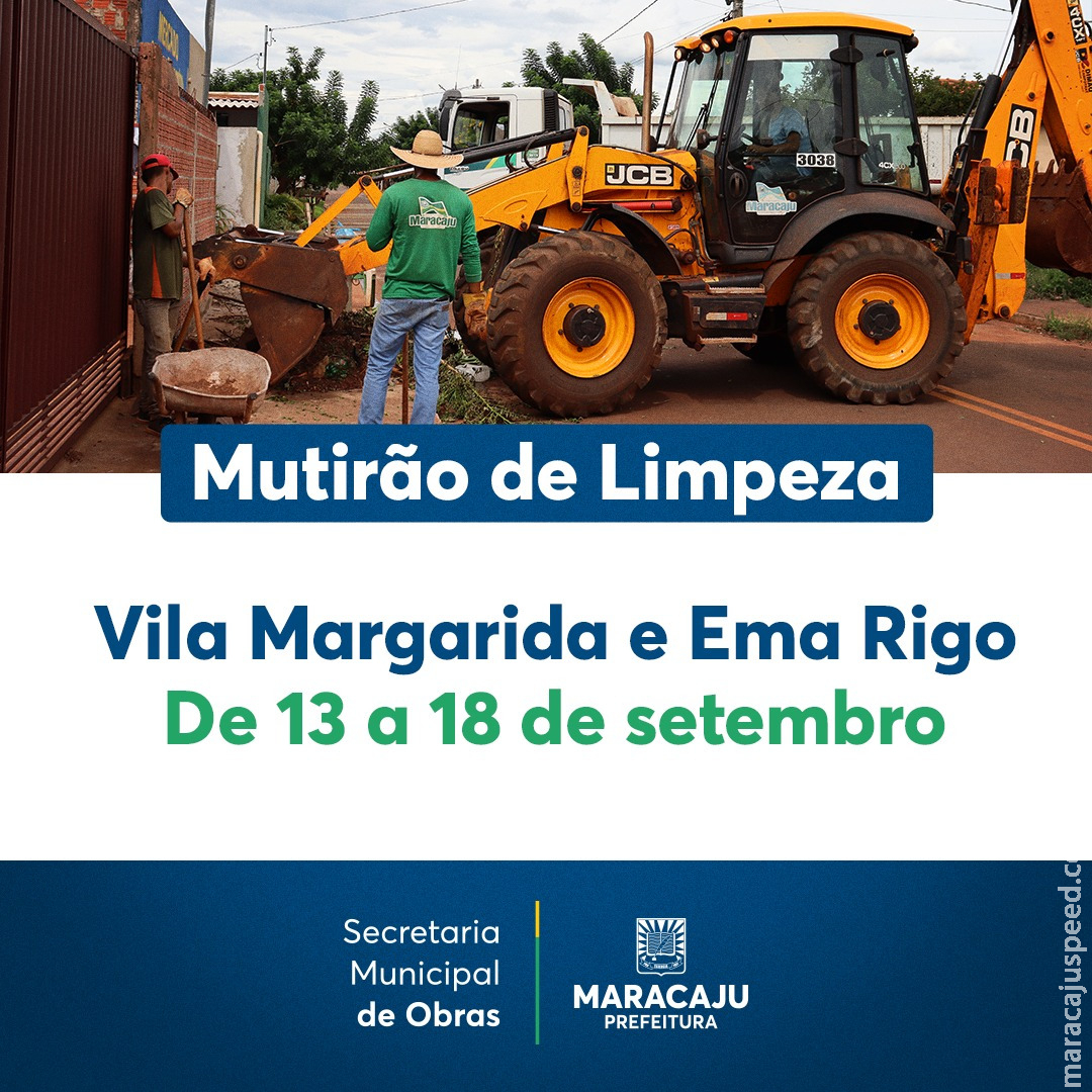 Prefeitura de Maracaju iniciou nesta segunda-feira "Mutirão da Limpeza", e destinará para os bairros caçambas para descarte de entulhos