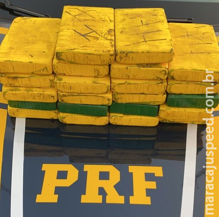 PRF apreende 23 Kg de cloridrato de cocaína em Nova Alvorada do Sul (MS) 