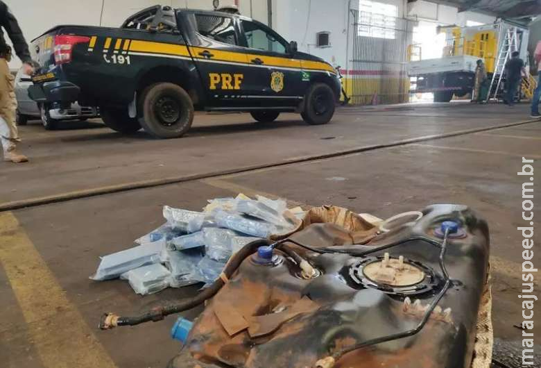 Trio é preso com drogas escondidas em tanque de combustível Trio é preso com drogas escondidas em tanque de combustível