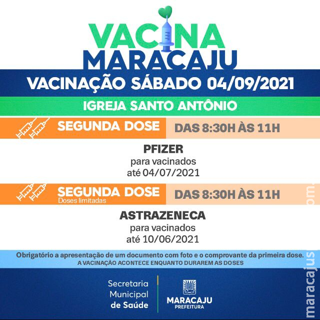 Vacinação: Saiba quais os públicos que irão se vacinar neste sábado (4)