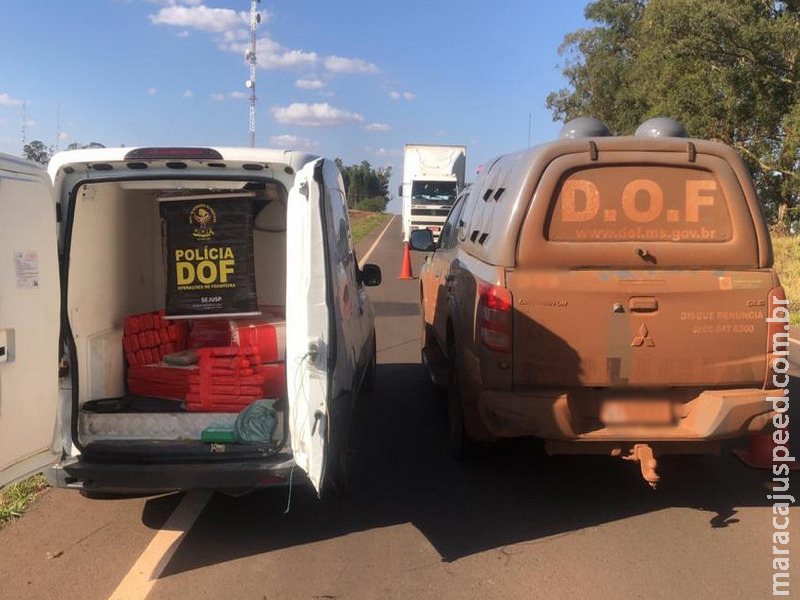 Veículo com mais de 200 quilos de maconha foi apreendido pelo DOF durante a Operação Hórus