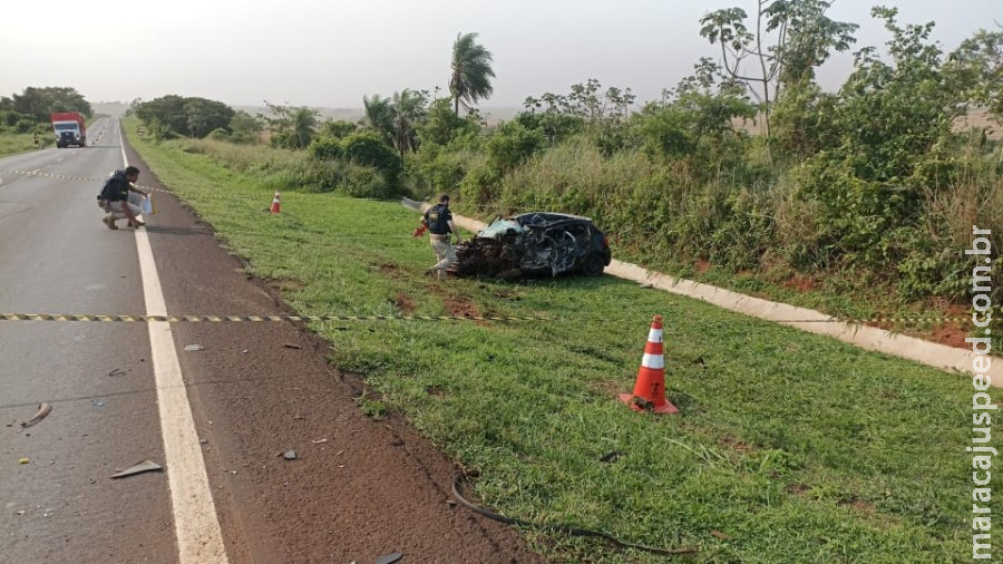 Acidente de trânsito entre Caarapó e Juti deixa uma vítima fatal Acidente de trânsito entre Caarapó e Juti deixa uma vítima fatal