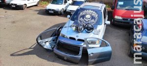 Após denúncia, polícia prende dono de desmanche em Campo Grande Após denúncia, polícia prende dono de desmanche em Campo Grande