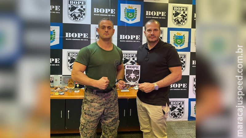 Comando do Bope destaca apoio da prefeitura de Campo Grande e homenageia gabinete Comando do Bope destaca apoio da prefeitura de Campo Grande e homenageia gabinete