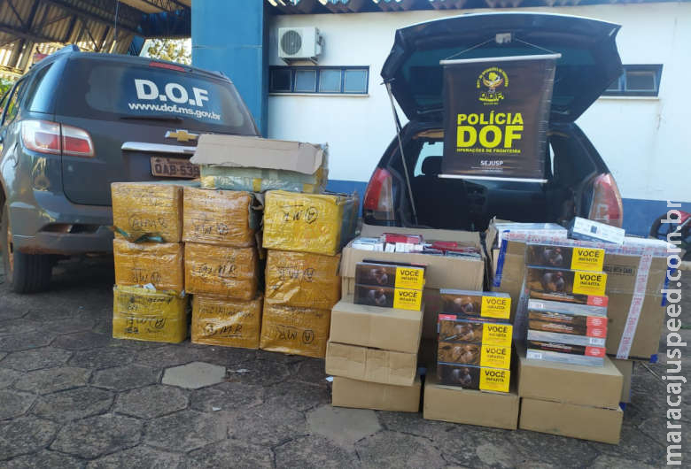 Condutor é flagrado com R$ 140 mil em mercadorias contrabandeada na MS-380 