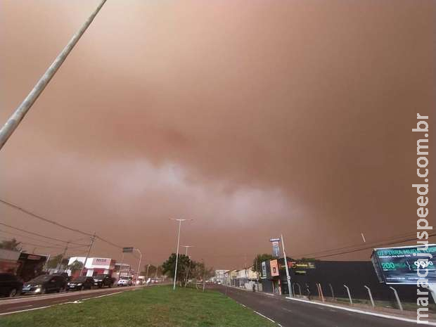 Cuidado: nova tempestade de areia pode chegar no domingo a MS Cuidado: nova tempestade de areia pode chegar no domingo a MS