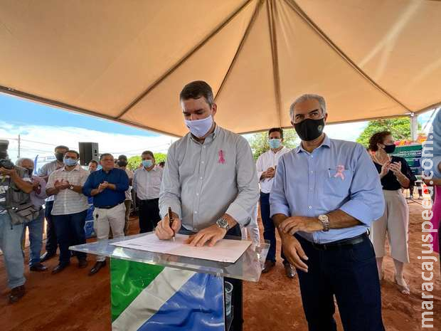 De aniversário, Nova Alvorada do Sul recebe obras de esgotamento sanitário