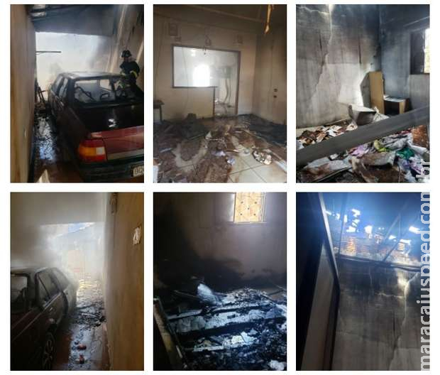Filha perde o pai e incendeia própria casa em Três Lagoas Filha perde o pai e incendeia própria casa em Três Lagoas