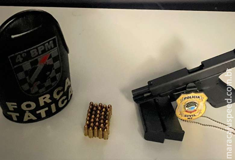 Foragido é preso com pistola de uso restrito em hotel Foragido é preso com pistola de uso restrito em hotel