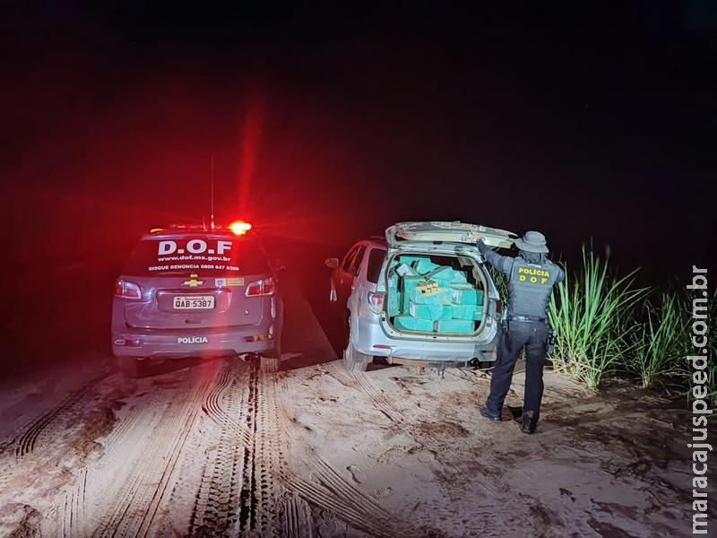 Hilux SW4 com 1220 quilos de maconha é apreendida pelo DOF durante Operação Hórus