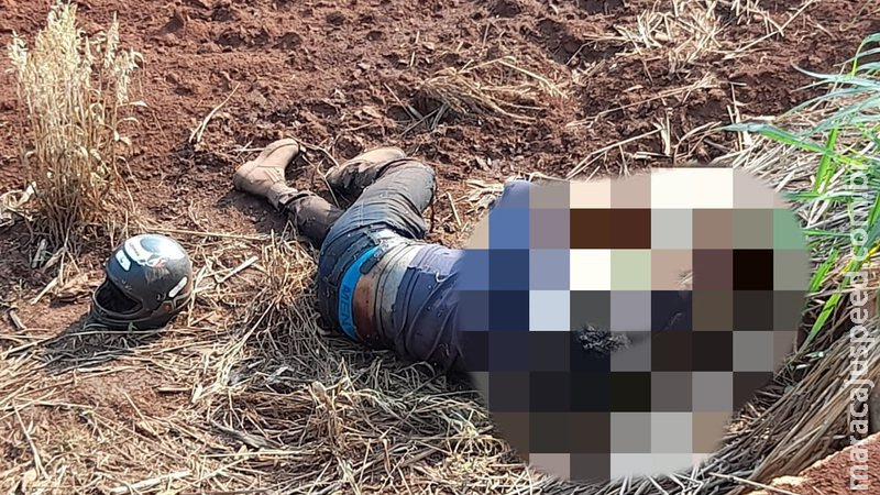 Identificado homem encontrado morto às margens da MS-386 ao lado de pedaços de motocicleta