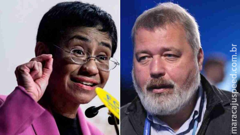 Jornalistas Maria Ressa e Dmitry Muratov recebem Nobel da Paz Jornalistas Maria Ressa e Dmitry Muratov recebem Nobel da Paz