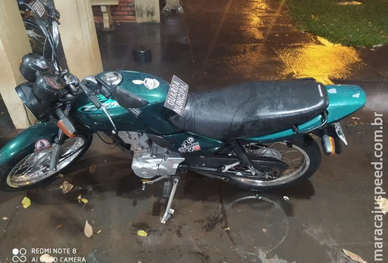 Motocicleta furtada na madrugada é recuperada Motocicleta furtada na madrugada é recuperada