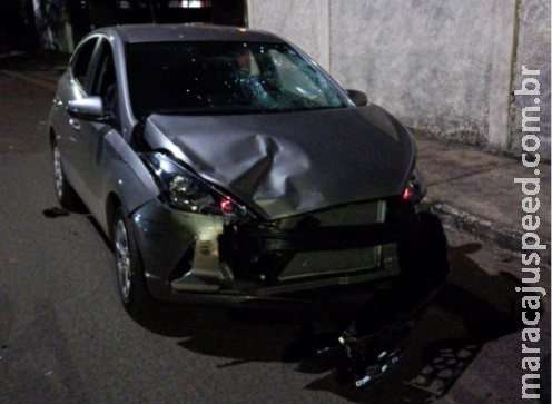 Motociclista sofre vários ferimentos em acidente no Jardim Leblon