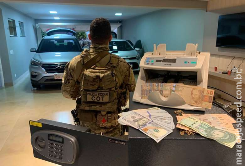 PF cumpre mandados na fronteira contra o tráfico internacional de drogas 
