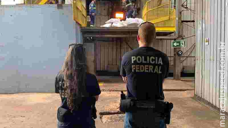 PF incinera mais de 16 toneladas de drogas apreendidas na fronteira