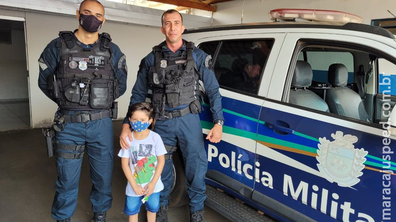 Polícia Militar recebe visita de Garoto de 5 anos que admira a PM