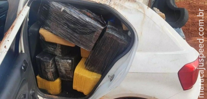 Preso do semiaberto é preso pela PRF após capotar carro com droga em Caarapó Preso do semiaberto é preso pela PRF após capotar carro com droga em Caarapó