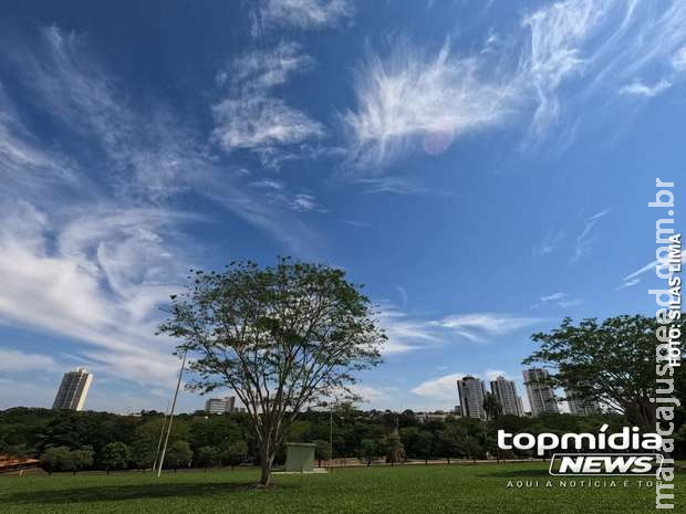 Quinta-feira amanhece com sol e terá chuva moderada em MS