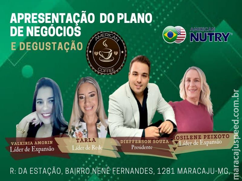 Maracaju: Apresentação do Plano de Negócios e Degustação Maracaju: Apresentação do Plano de Negócios e Degustação