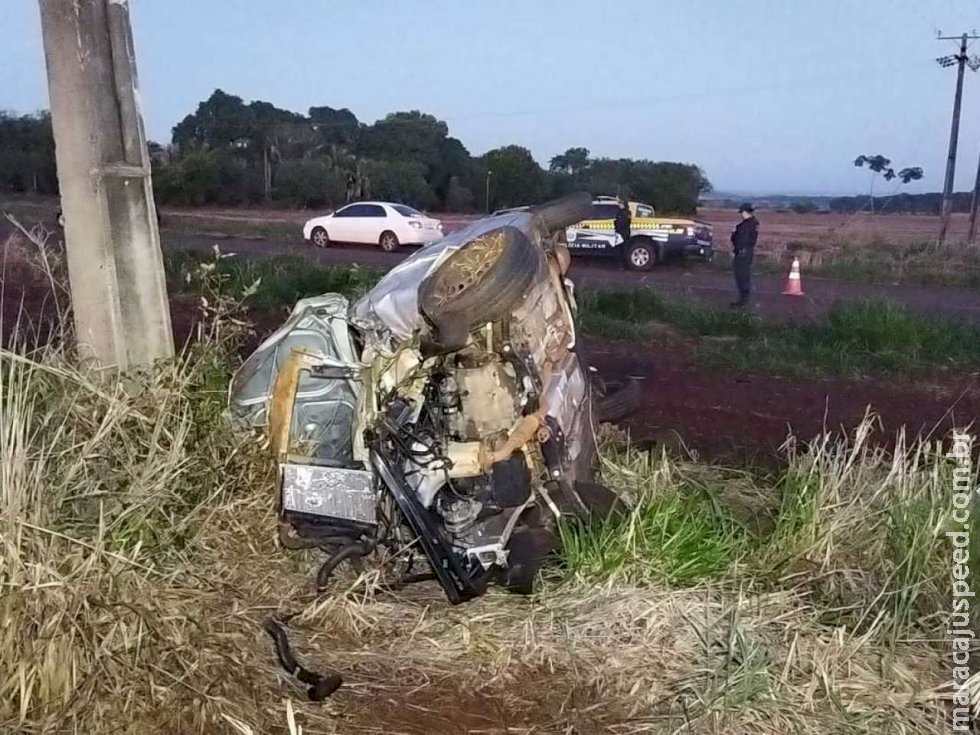 Acidente entre Laguna Carapã e Dourados mata mulher e deixa homem ferido Acidente entre Laguna Carapã e Dourados mata mulher e deixa homem ferido