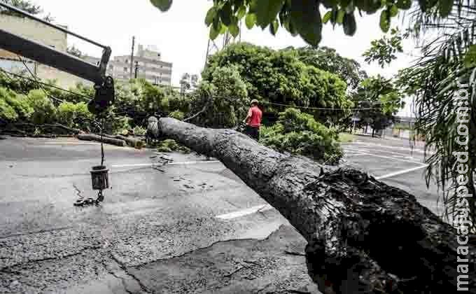 Alerta de temporal em MS prevê ventos de até 100 km/h e queda de granizo