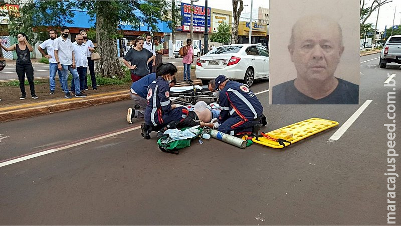 Ciclista morre no hospital da vida após atropelado por carro no centro de Dourados Ciclista morre no hospital da vida após atropelado por carro no centro de Dourados