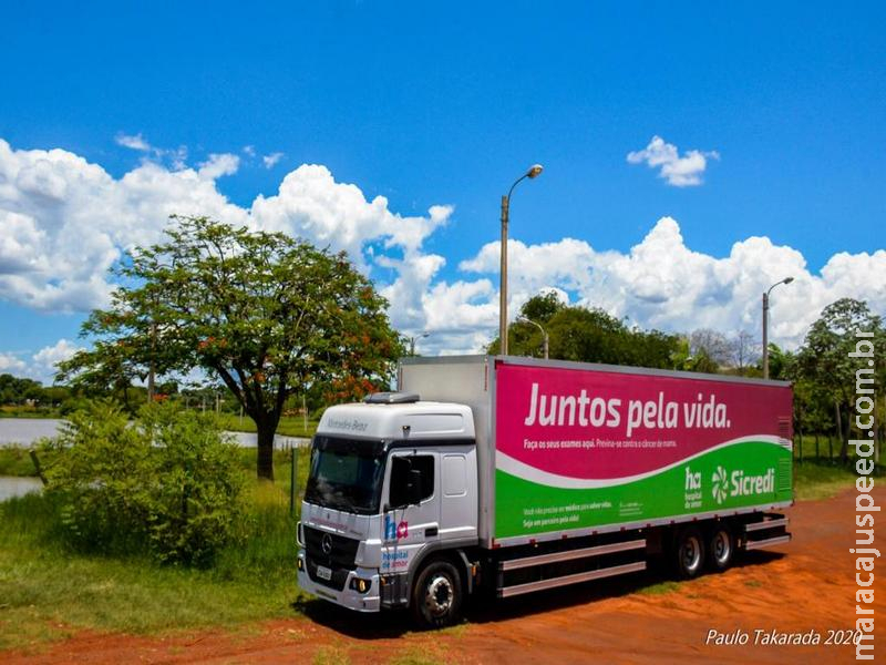 Com apoio da Prefeitura, Carreta do Hospital do Amor dará continuidade as ações da saúde da mulher em Maracaju