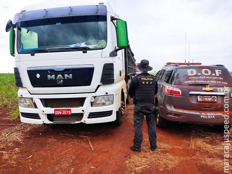 DOF recupera Bitrem roubado na última sexta-feira próximo a Maracaju durante Operação Hórus DOF recupera Bitrem roubado na última sexta-feira próximo a Maracaju durante Operação Hórus