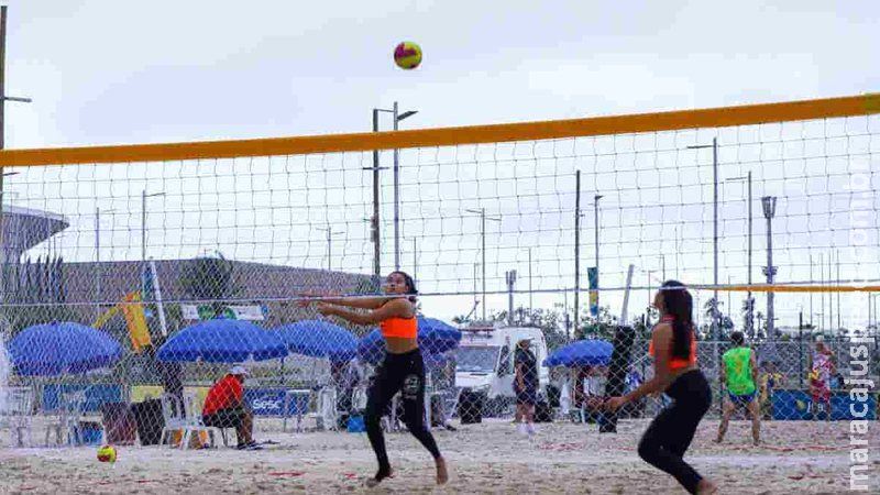 Em busca do ouro: duplas de vôlei de praia de MS são finalistas nos Jogos Escolares Brasileiros