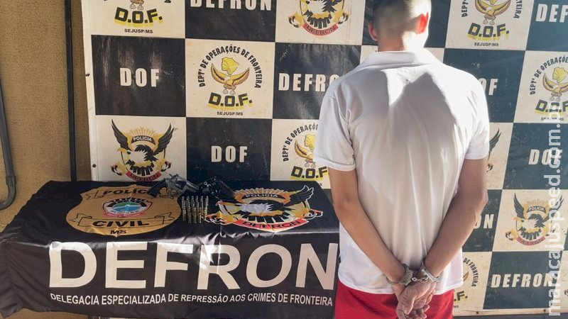 Jovem de 19 anos que planejava matar desafeto é preso pela Defron em Dourados