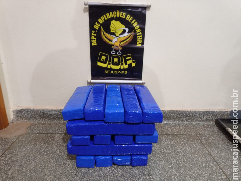 Maracaju: Homem é preso pelo o DOF com 24,5 Kg de maconha, que teria como destino o Estado do Rio de Janeiro Maracaju: Homem é preso pelo o DOF com 24,5 Kg de maconha, que teria como destino o Estado do Rio de Janeiro