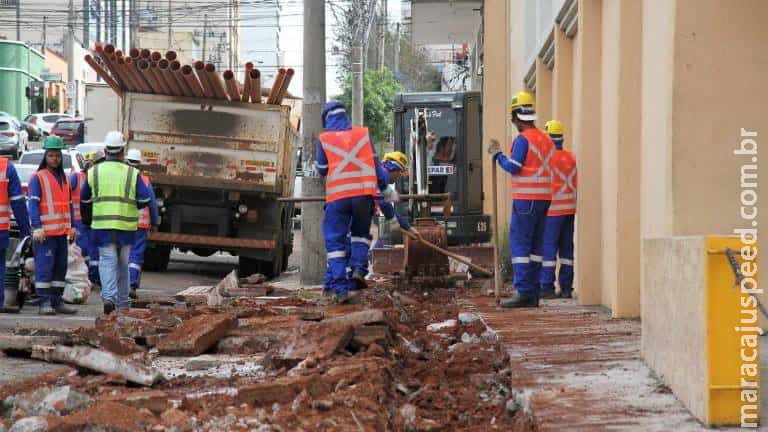 Obras em calçadas da Rui Barbosa iniciam nesta quinta em Campo Grande Obras em calçadas da Rui Barbosa iniciam nesta quinta em Campo Grande