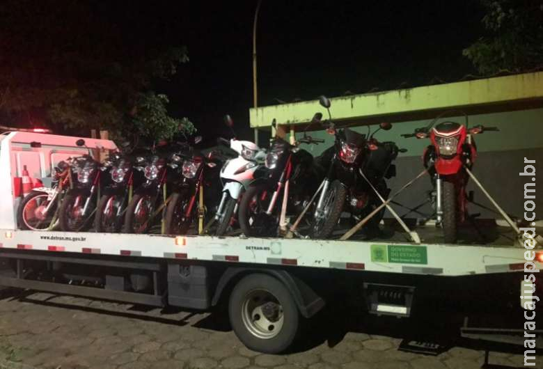 Polícia intercepta comboio de motocicletas que seriam levadas para Bolívia