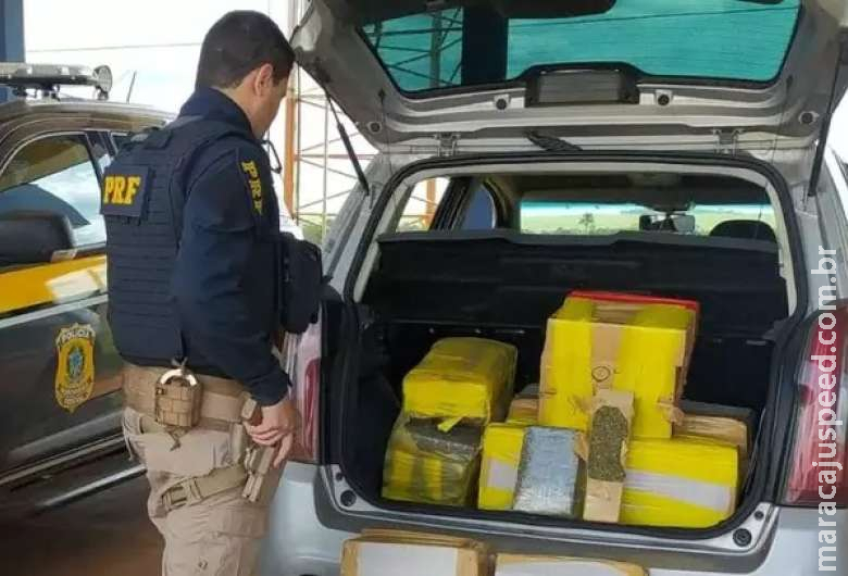 Traficante é preso a caminho de SP com 199 quilos de maconha