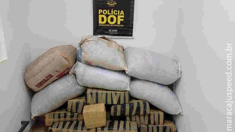 Traficante fura bloqueio na MS-295 e é preso com mais de 200 quilos de maconha